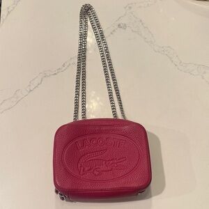Lacoste Fuchsia Crossbody Bag